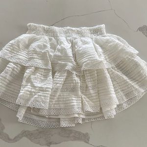 NWT Aerie Rock N Ruffle White Skirt- Small